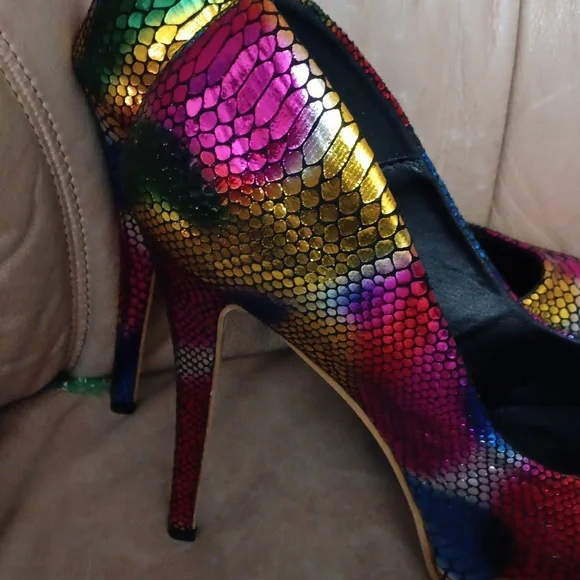 Multicolor Platform Heels New Pride - Picture 2 of 3